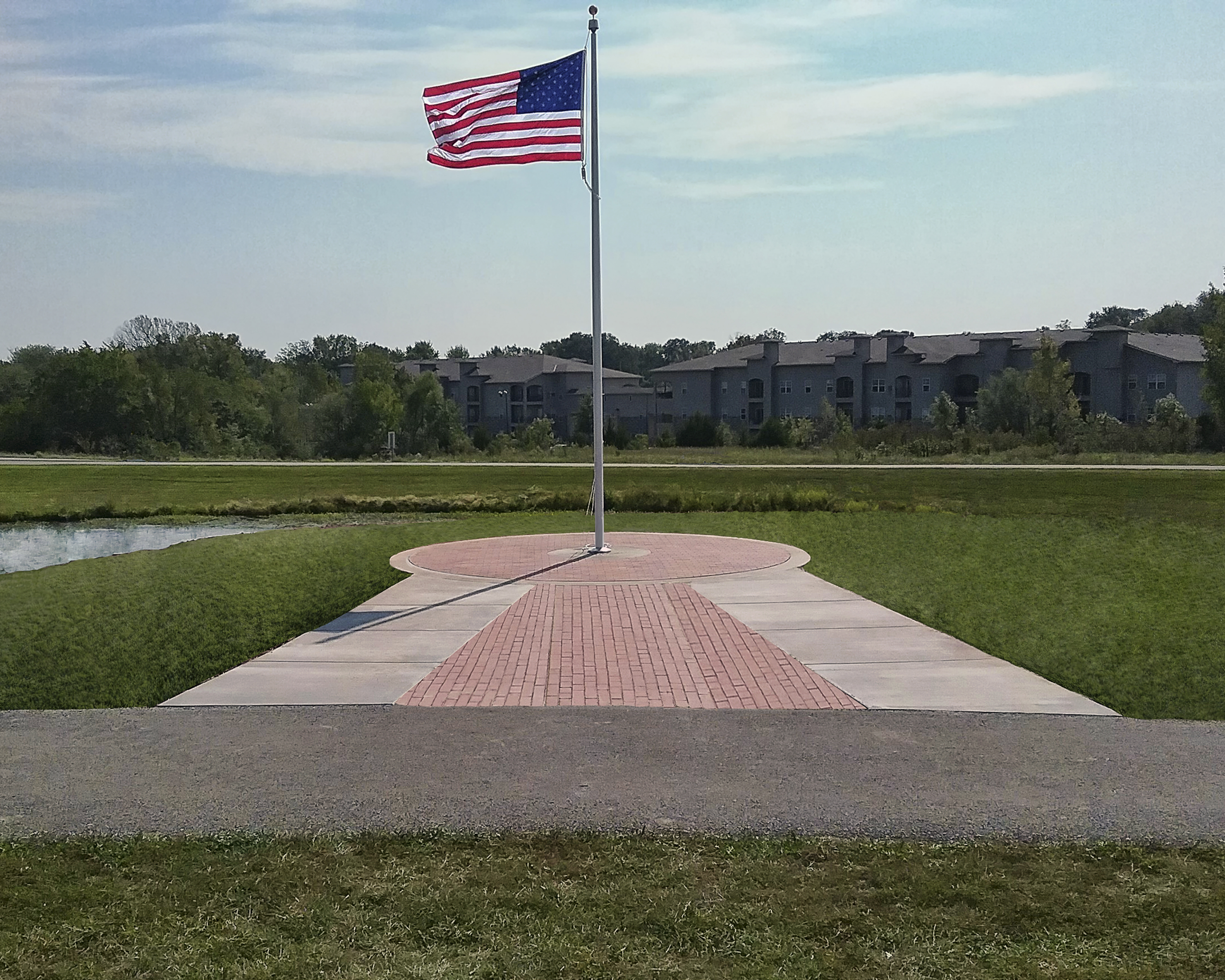 Phase One of the Legacy Plaza Veterans Tribute